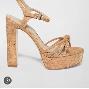 Paige Candice Cork Platform Sandals 6.5